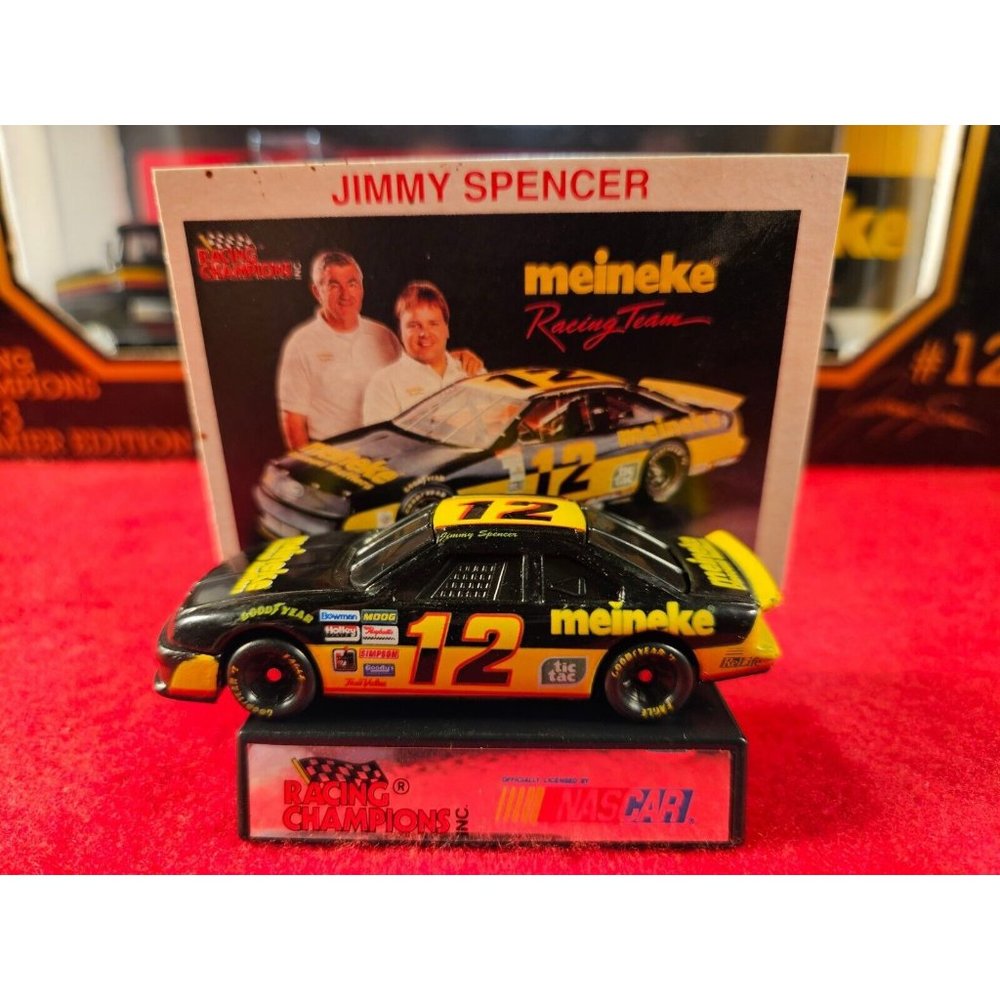 JIMMY SPENCER NASCAR #12 TRANSPORTER BUNDLE w/MATCHING STOCKCAR & PLAYER CARD - Picture 2 of 8